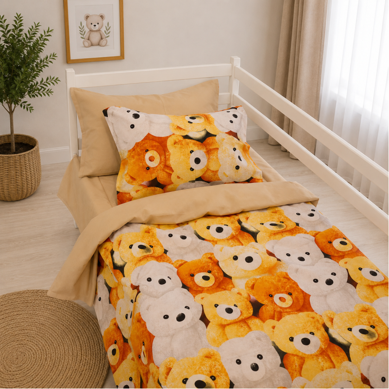 Комплект постельного белья Ranforce Elite TEENAGER 17-0985 Teddy Honey