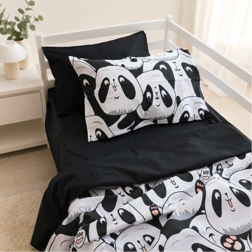 Комплект постельного белья Ranforce Elite TEENAGER 17-4850 Panda