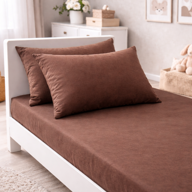 Комплект постельного белья Бязь JUNIOR 19-1217 Chocolate perla - 4