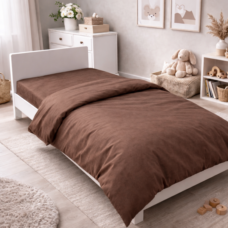 Комплект постельного белья Бязь JUNIOR 19-1217 Chocolate perla - 6