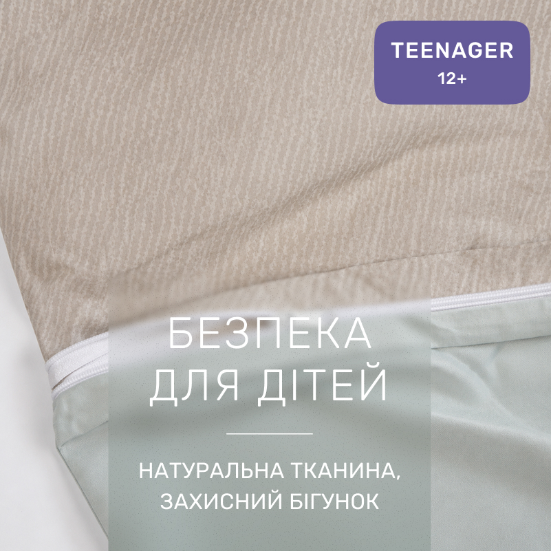 Комплект постельного белья Сатин TEENAGER 22-1380 Grey Gleam - 2