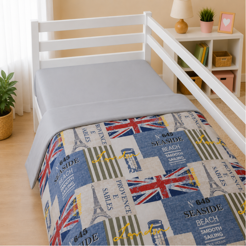 Комплект постельного белья Сатин TEENAGER 22-1382 English Style - 4