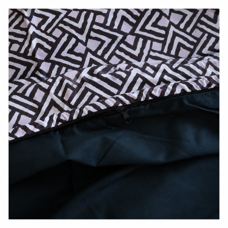 Комплект постельного белья Сатин TEENAGER 22-1386 Geometric Black Фото - 9
