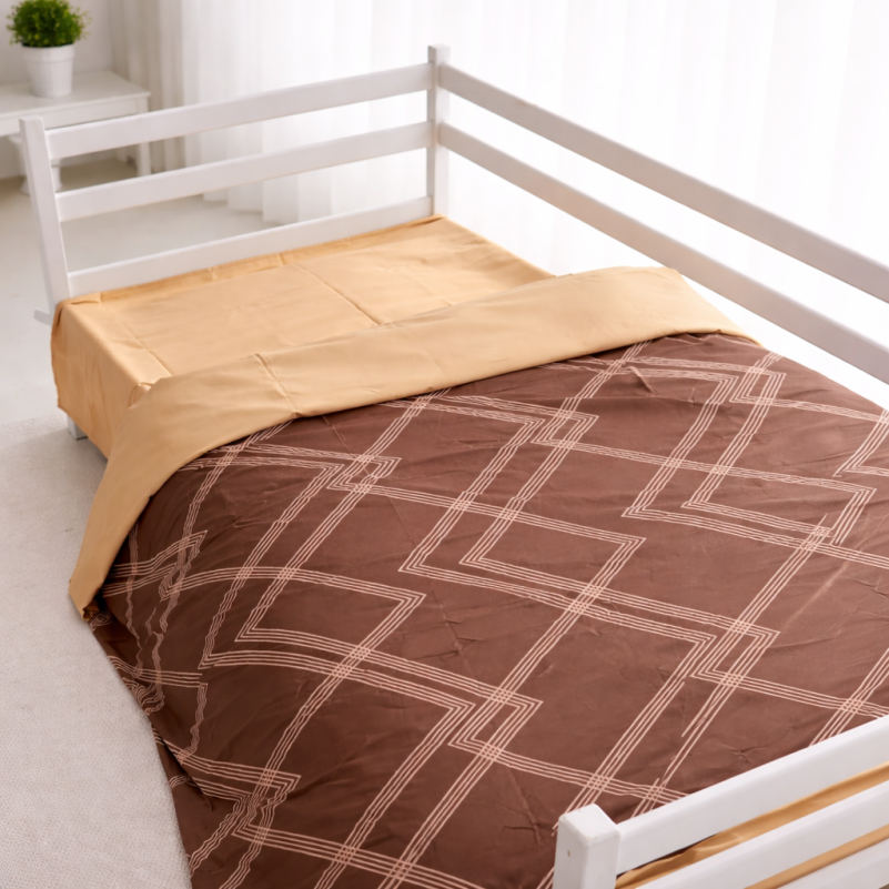 Комплект постельного белья Сатин JUNIOR 22-1413 Brown Geometry - 7