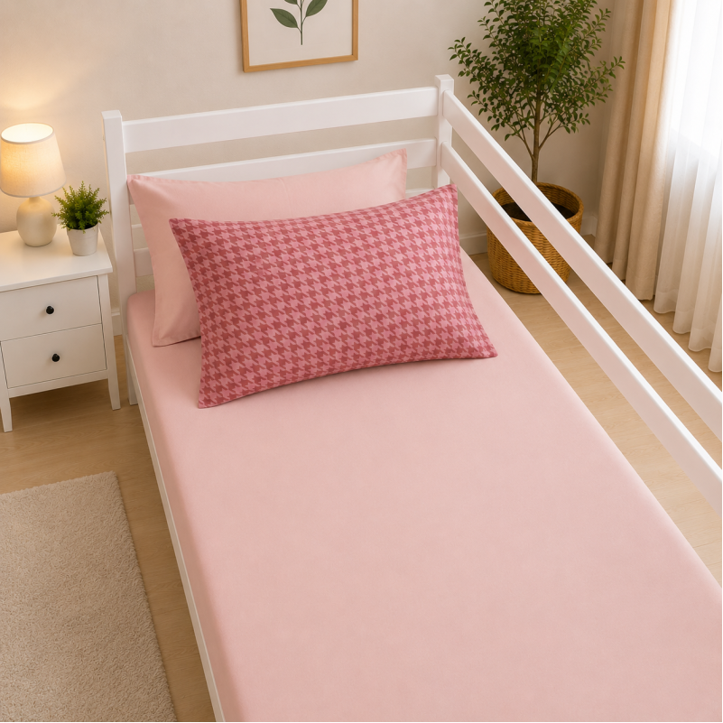 Комплект постельного белья Сатин TEENAGER 22-1440 Pink Houndstooth - 4