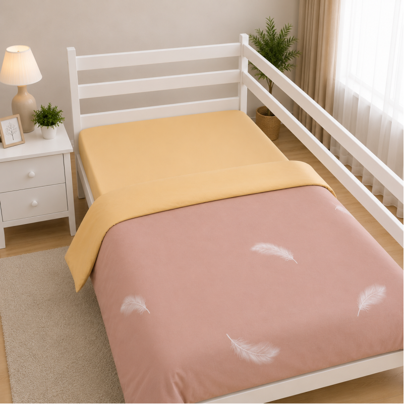 Комплект постельного белья Сатин TEENAGER 22-1454 Silk Feather creamy Фото - 6