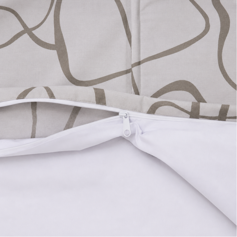 Комплект постельного белья Сатин TEENAGER 22-1460 Minimal Lines white Фото - 9