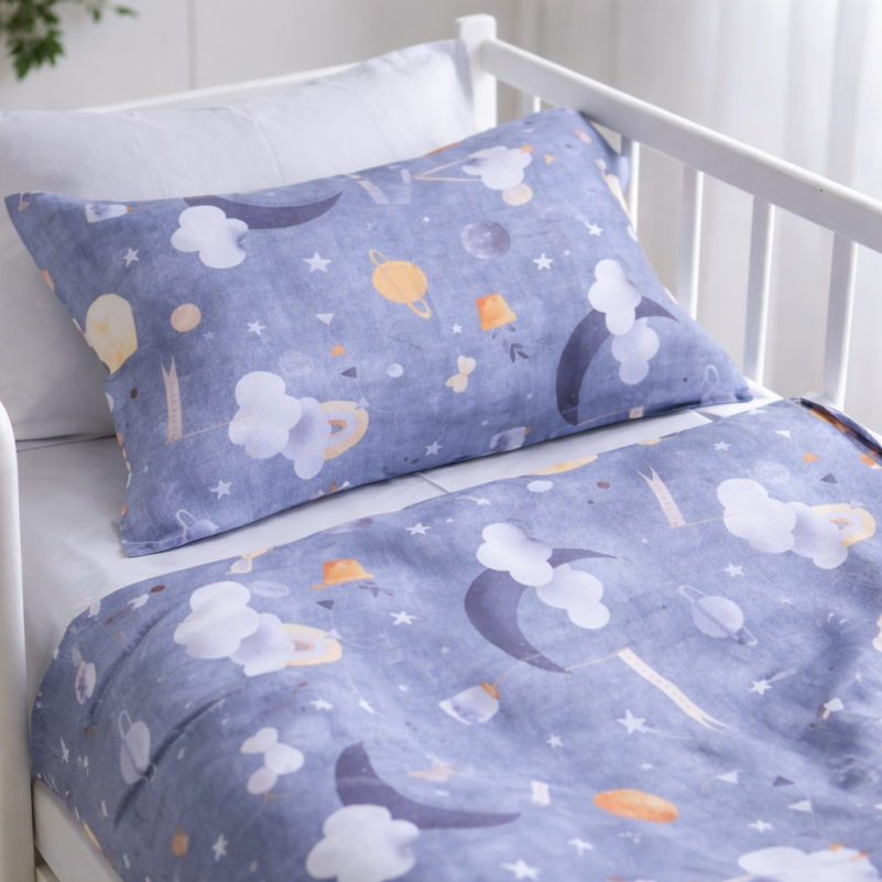 Простынь Сатин 22-1468 Dreamy Sky - 3