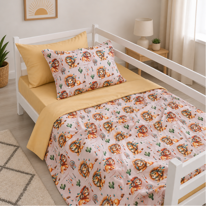 Комплект постельного белья  Сатин TEENAGER 22-1474 Boho Little Lion