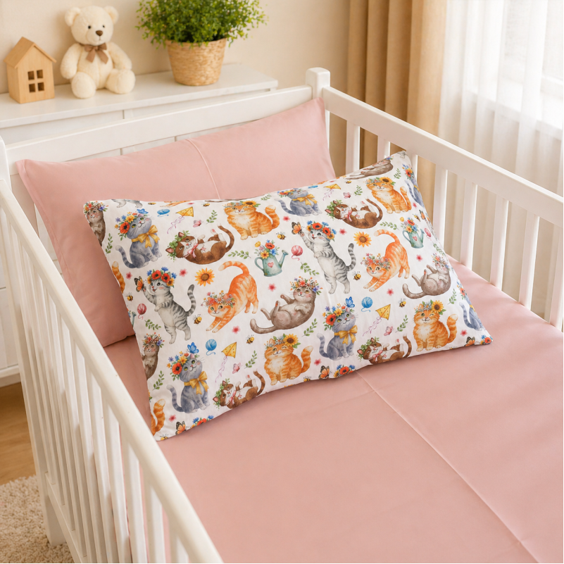 Комплект постельного белья Сатин JUNIOR 22-1475 Kitty Blossom - 4