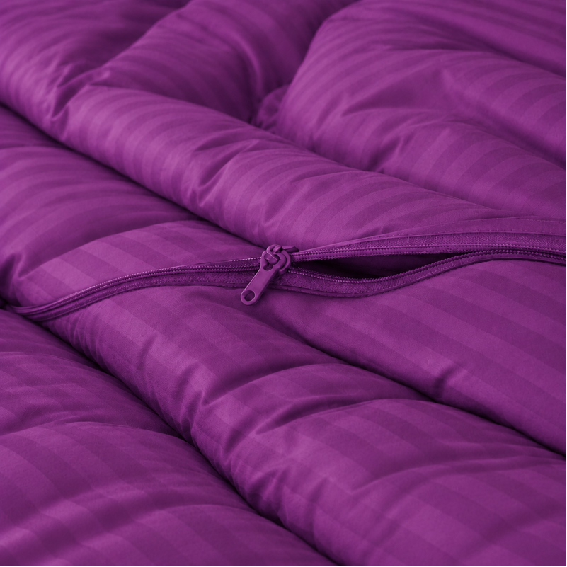 Комплект постельного белья Сатин TEENAGER Satin Stripe 30-0009 Purple Фото - 9