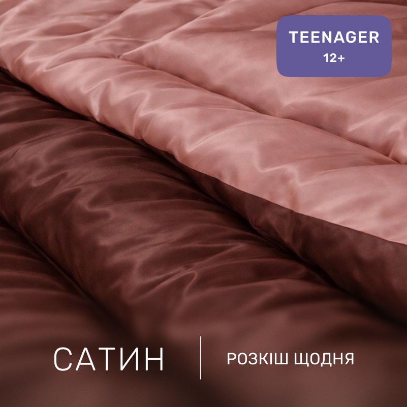 Комплект постельного белья Сатин TEENAGER Cappuccino 0165+0211 - 1