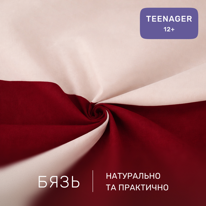 Комплект постельного белья Бязь TEENAGER Fabio (12-0712 + 19-1655) - 1
