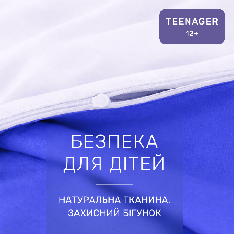 Комплект постельного белья Бязь TEENAGER Pablo Blue(11-2107+19-4150) - 2