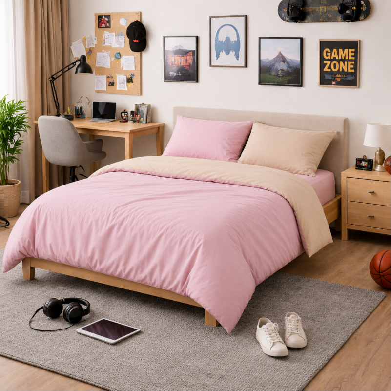 Комплект постельного белья TEENAGER Poplin Line 015 + 041 Honey