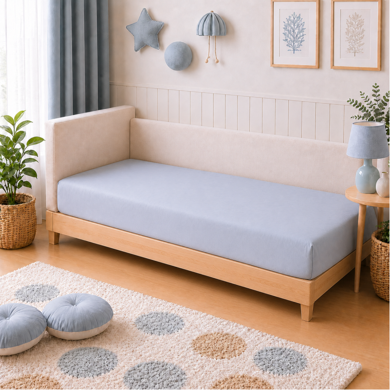 Комплект постельного белья TEENAGER Poplin Line "054 Light Gray" Фото - 7