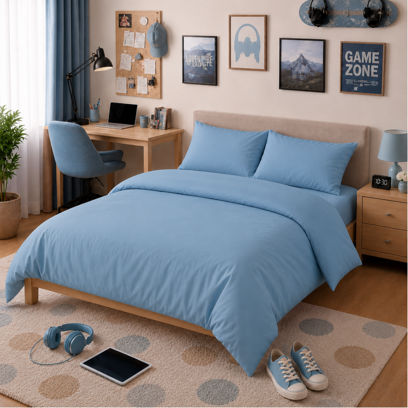Комплект постельного белья TEENAGER Poplin Line "067 Green wave"