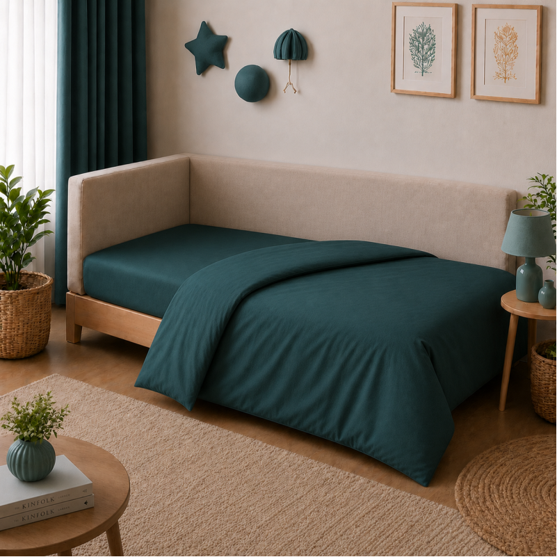 Комплект постельного белья TEENAGER Poplin Line "091 Emerald" Фото - 7