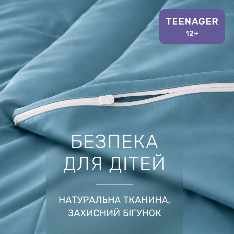 Комплект постельного белья Сатин TEENAGER Satin Light Pro 10-008 Blue - 2