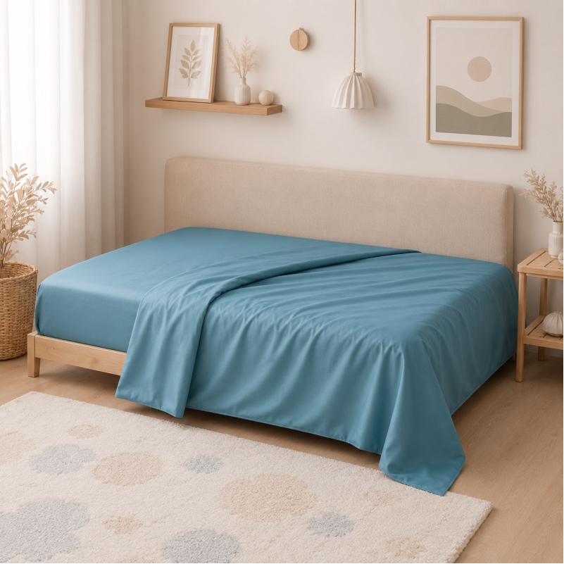 Комплект постельного белья Сатин TEENAGER Satin Light Pro 10-008 Blue Фото - 7