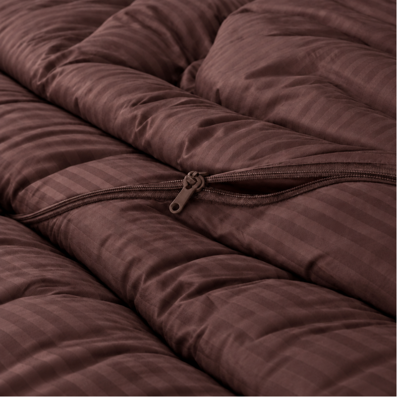 Комплект постельного белья Сатин TEENAGER Satin Stripe 30-0006 Dark Brown Фото - 8