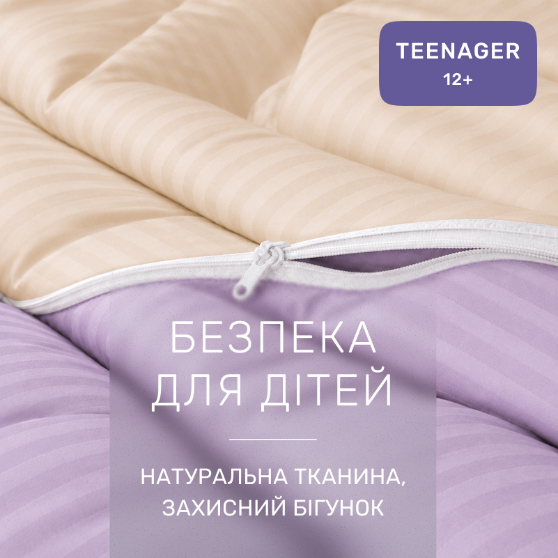 Комплект постельного белья Сатин TEENAGER Satin Stripe 30-0007 + 30-0004 Evanjalin - 2