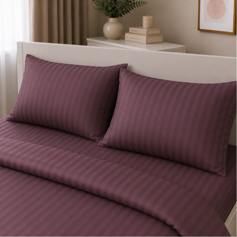 Комплект постельного белья Сатин TEENAGER Satin Stripe 30-0008 Smoky Pink Фото - 7