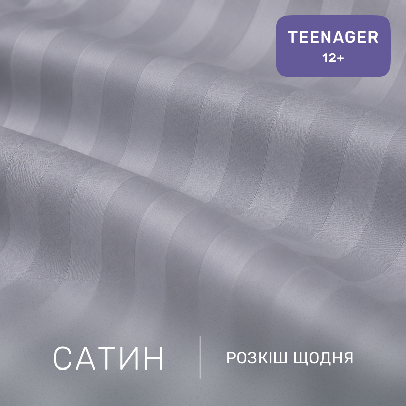 Комплект постельного белья Сатин TEENAGER Satin Stripe 30-0010 + 30-0001 Widad - 1