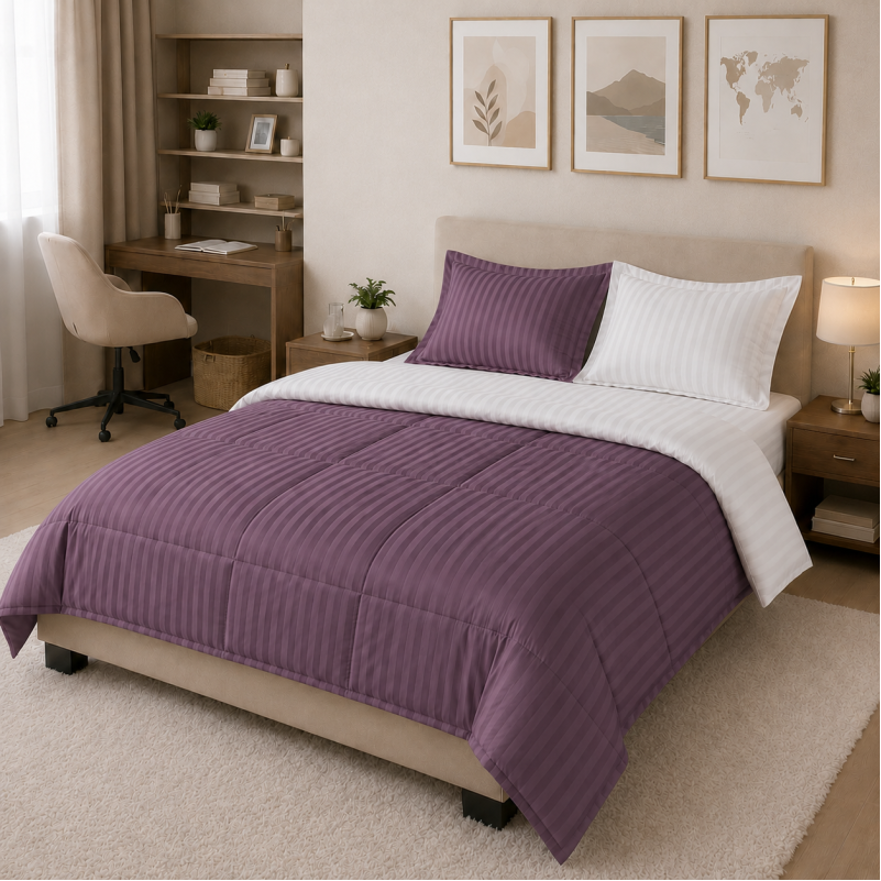 Комплект постельного белья Сатин TEENAGER Satin Stripe 30-0008 + 30-0001 Bethseda