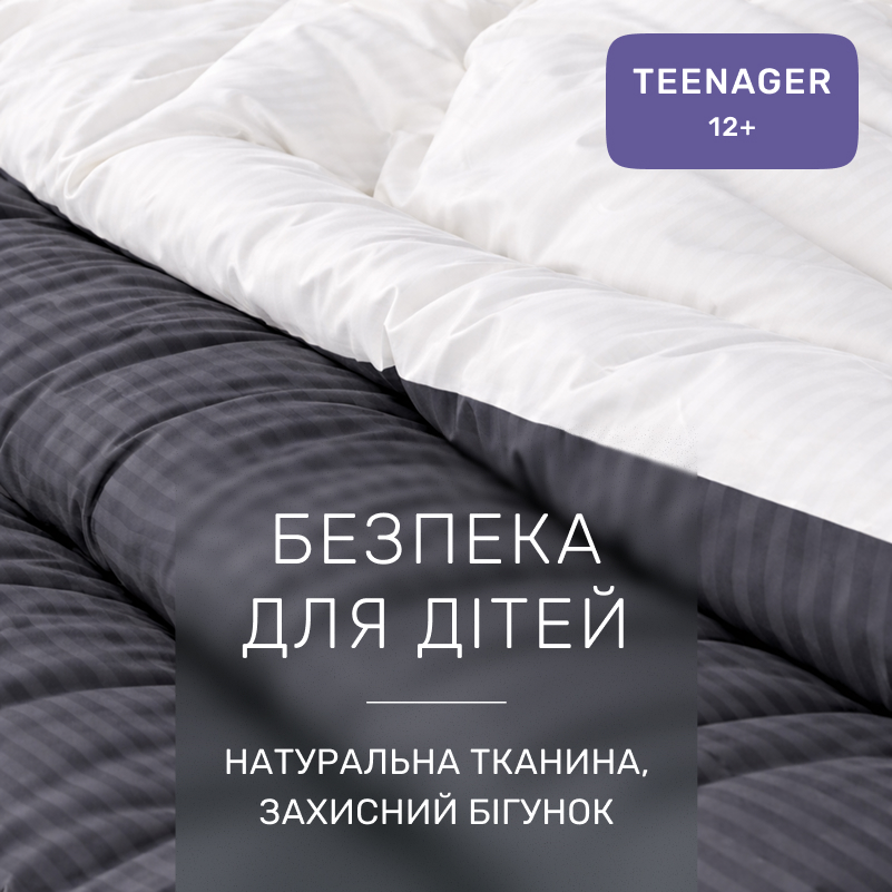 Комплект постельного белья Сатин TEENAGER Satin Stripe 30-0012 + 30-0001 Vevina - 2