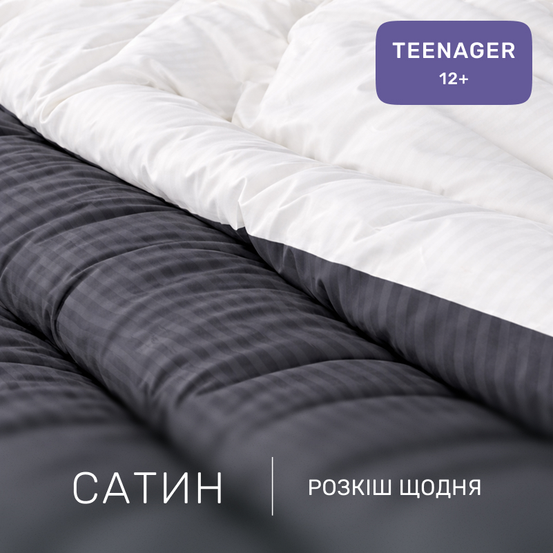 Комплект постельного белья Сатин TEENAGER Satin Stripe 30-0012 + 30-0001 Vevina - 1