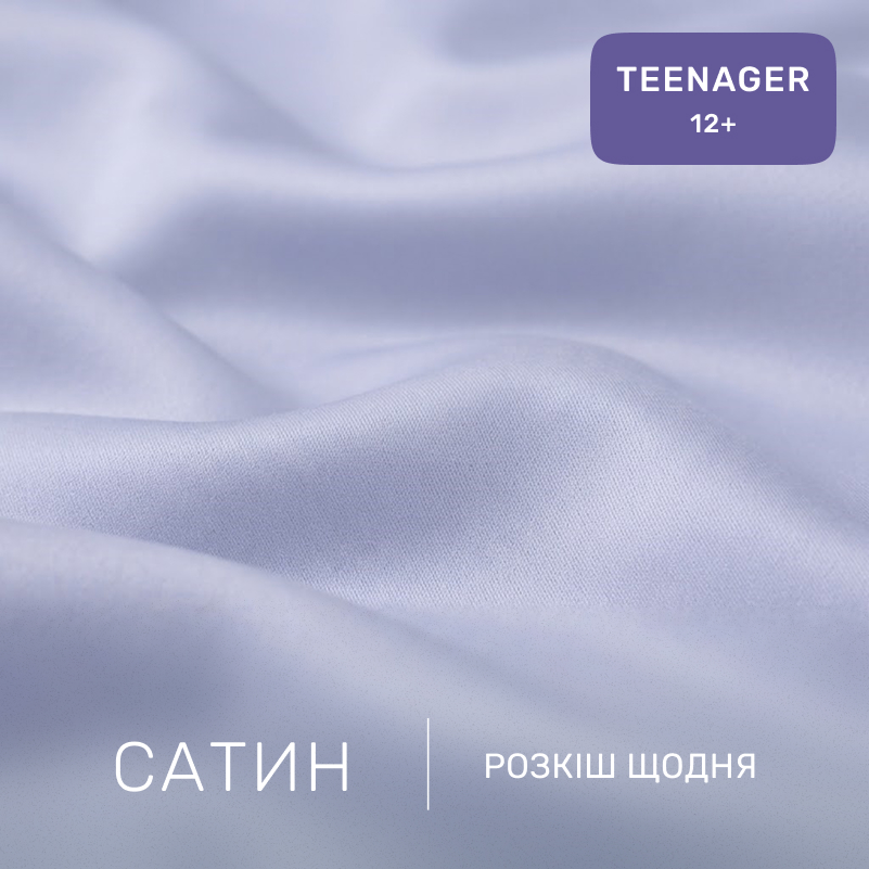 Комплект постельного белья Сатин TEENAGER 0843 Grey Blue - 1
