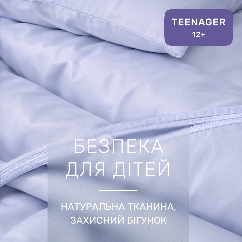 Комплект постельного белья Сатин TEENAGER 0843 Grey Blue - 2