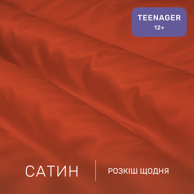 Комплект постільної білизни Сатин TEENAGER 0081 Terracotta - 1