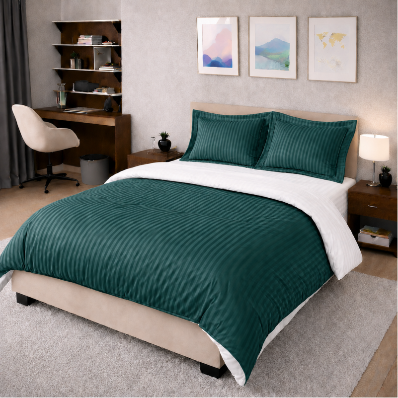 Комплект постельного белья Сатин TEENAGER Satin Stripe 30-0017 + 30-0001 Arabella