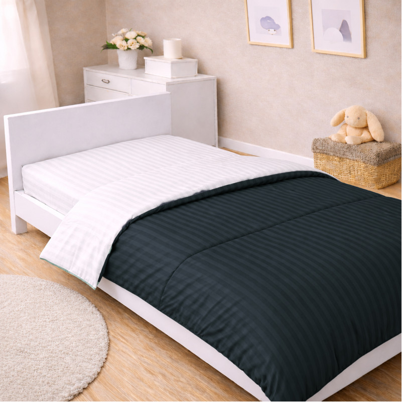 Комплект постільної білизни Сатин TEENAGER Satin Stripe 30-0021 + 30-0001 Atanelly - 4