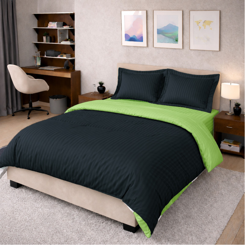 Комплект постільної білизни Сатин TEENAGER Satin Stripe 30-0021 + 30-0016 Ballat