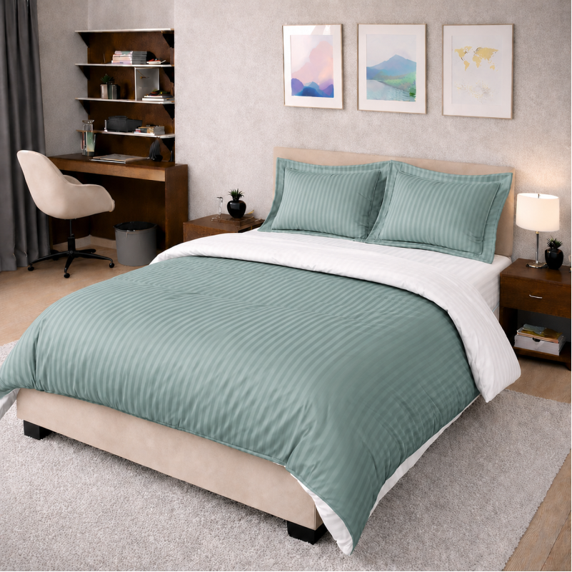 Комплект постельного белья Сатин TEENAGER Satin Stripe 30-0015 + 30-0001 Galiena
