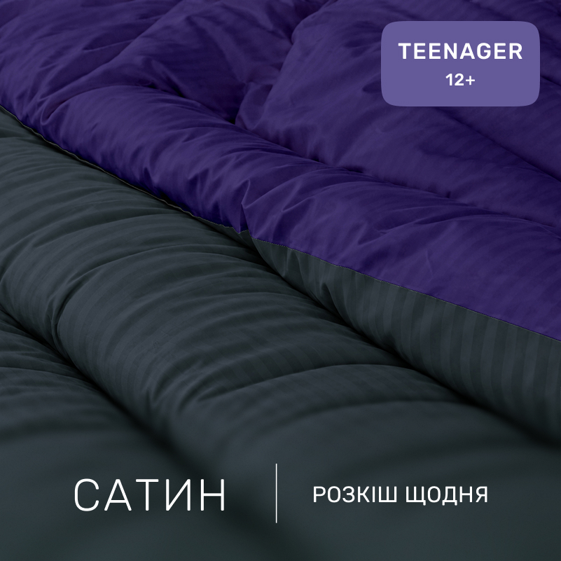 Комплект постільної білизни Сатин TEENAGER Satin Stripe 30-0021 + 30-0020 Likana - 1