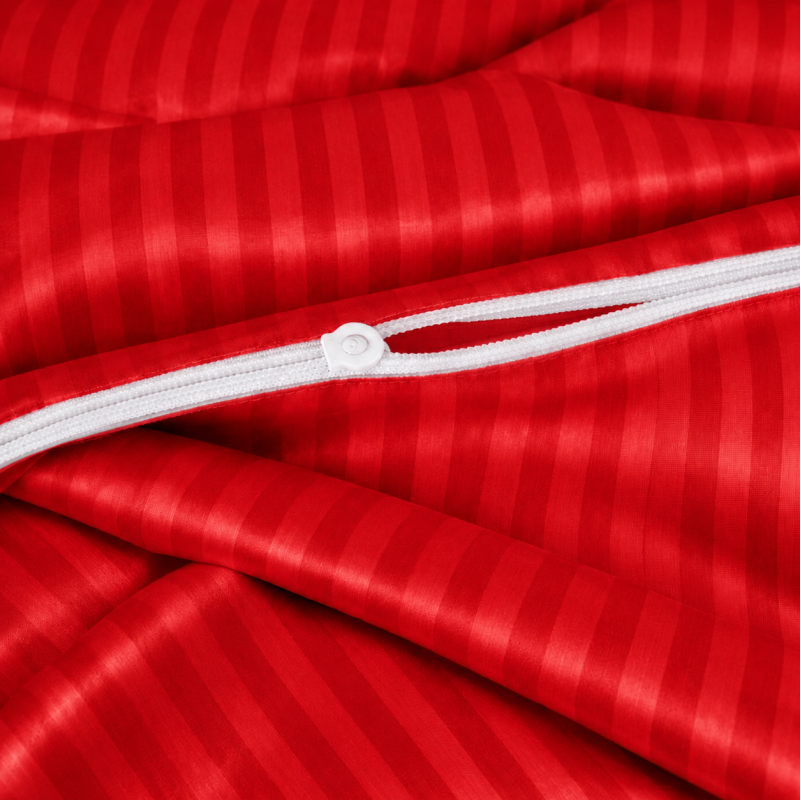 Комплект постільної білизни Сатин TEENAGER Satin Stripe 30-0018 Red Фото - 7