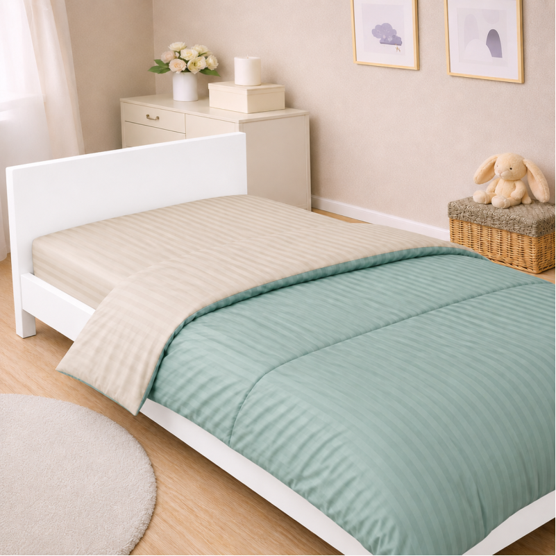 Комплект постельного белья Сатин TEENAGER Satin Stripe 30-0013 + 30-0004 Rovena Фото - 6