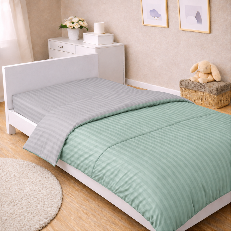 Комплект постельного белья Сатин TEENAGER Satin Stripe 30-0013 + 30-0010 Windly Фото - 6