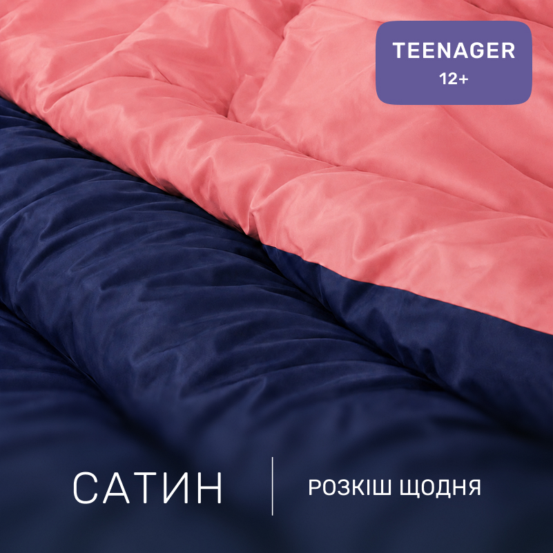 Комплект постельного белья Сатин TEENAGER Delphinium 0132+4052 - 1