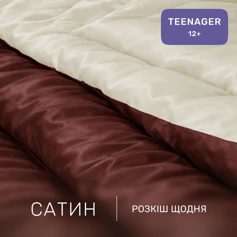 Комплект постельного белья Сатин TEENAGER Lactic 0001+0211 - 1