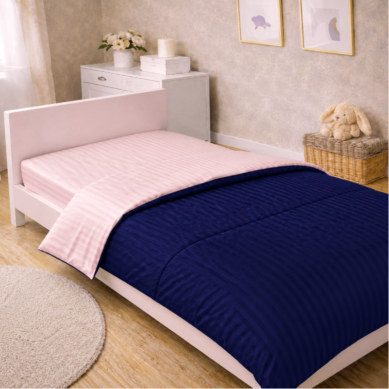 Комплект постільної білизни Сатин TEENAGER Satin Stripe 30-0020 + 30-0007 Edarin - 4