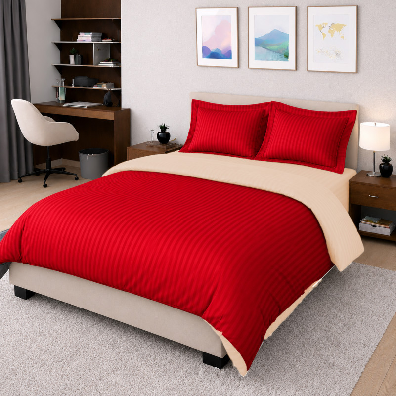 Комплект постільної білизни Сатин TEENAGER Satin Stripe 30-0018 + 30-0004 Jenadi