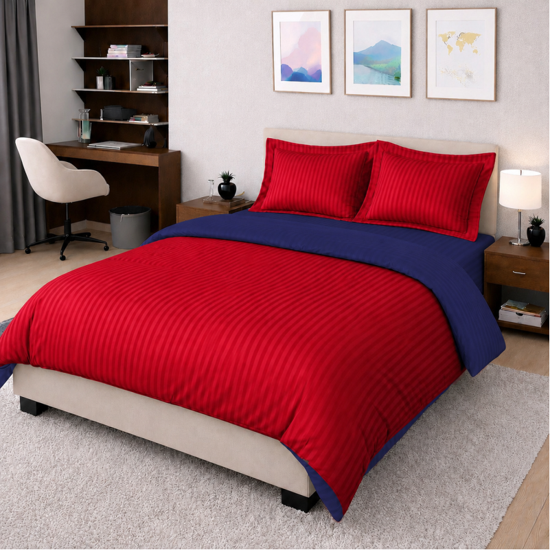 Комплект постільної білизни Сатин TEENAGER Satin Stripe 30-0018 + 30-0019 Mardin