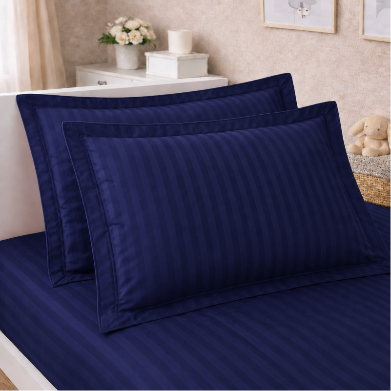 Комплект постільної білизни Сатин TEENAGER Satin Stripe 30-0020 Smoky Blue - 4