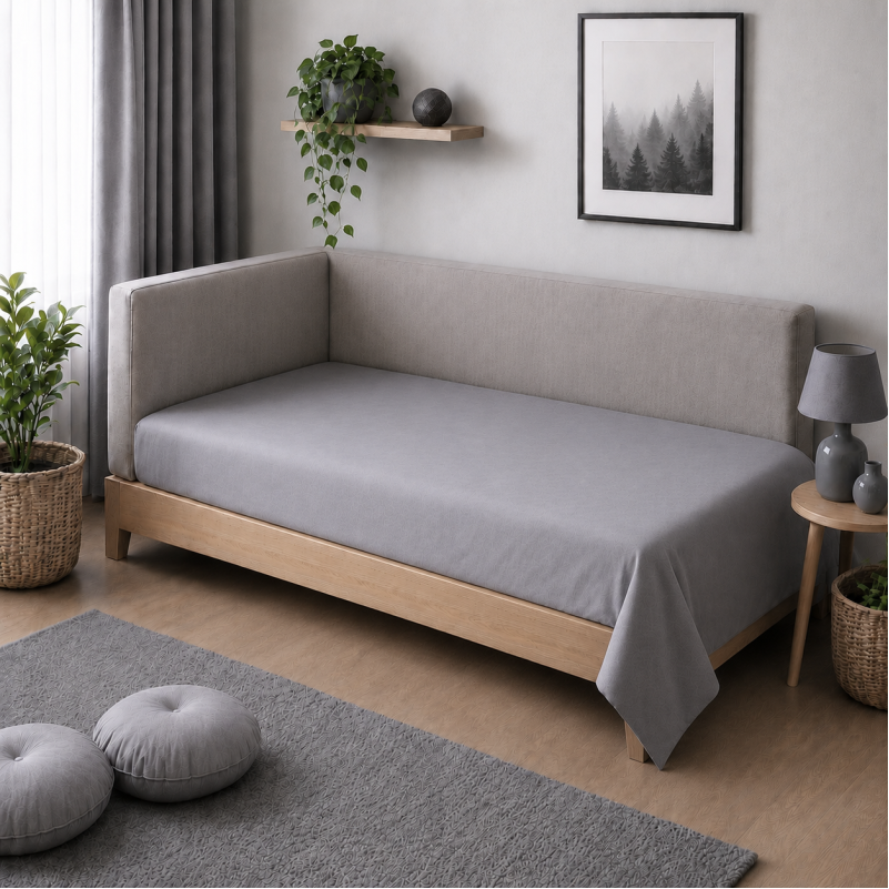 Комплект постельного белья JUNIOR Фланель 001 Ash grey - 4