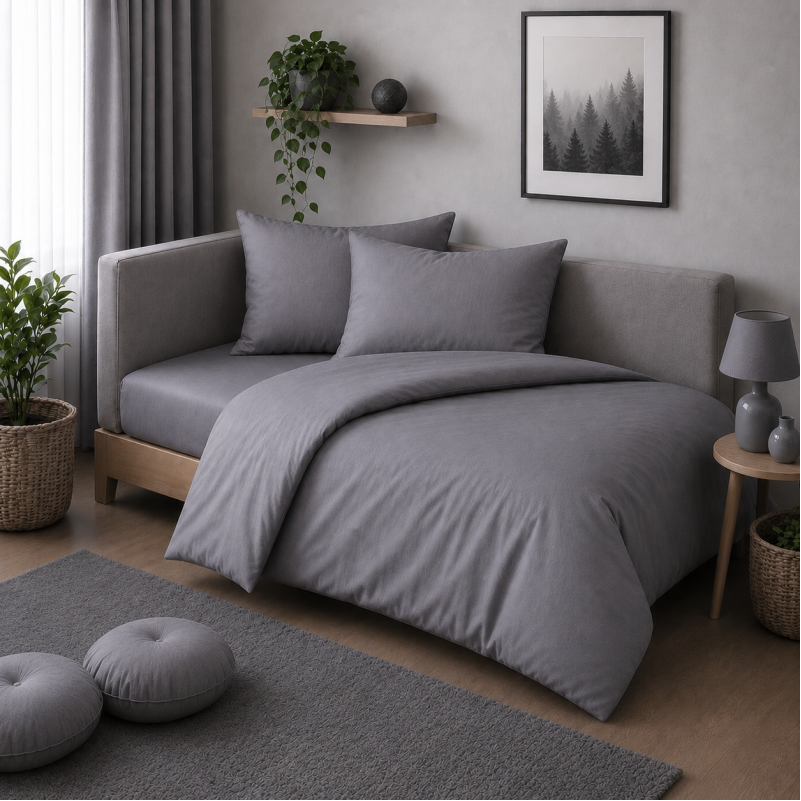 Комплект постельного белья JUNIOR Фланель 001 Ash grey